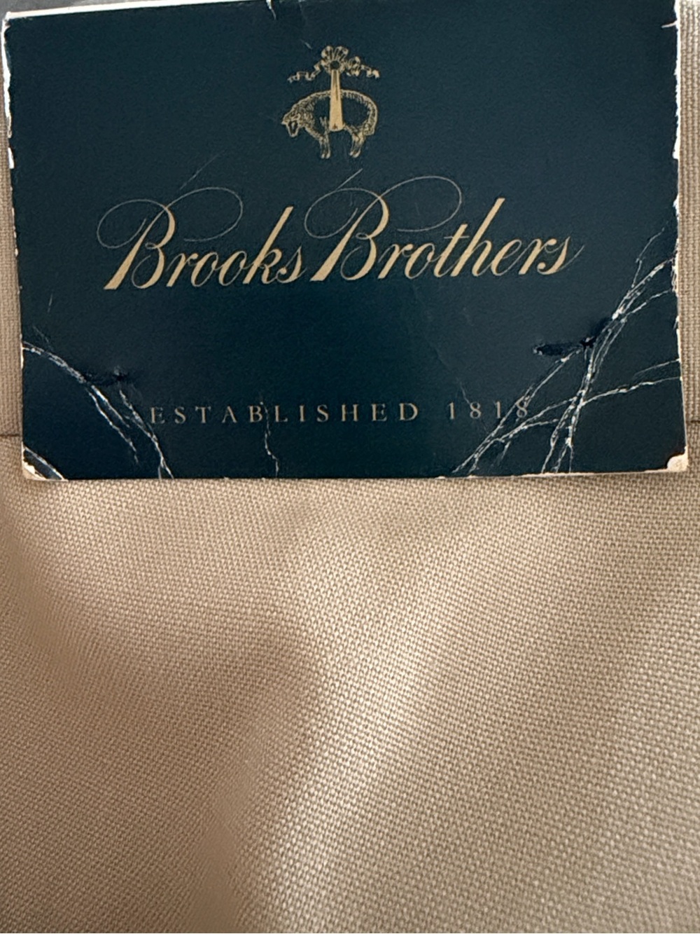 Brooks Brothers 1818 navy Madison pleated wool pants 43 x 33‎ - Picture 5 of 7